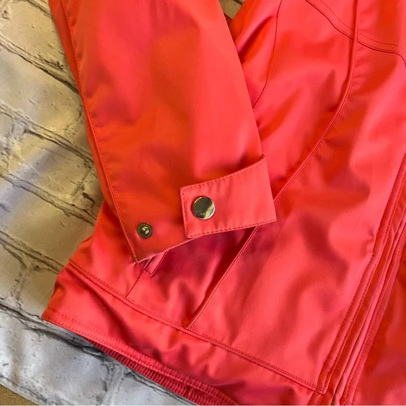 Nils Ski Snowboard Winter Jacket Womens 8 Coral Powder Skirt Removable Hood Zip - Picture 14 of 16